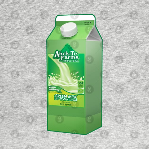 Ahch-To Farms Green Milk Carton by ebbdesign